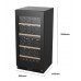 HRWC108B Hisense 108 Bottle Dual Zone Wine Cabinet 
